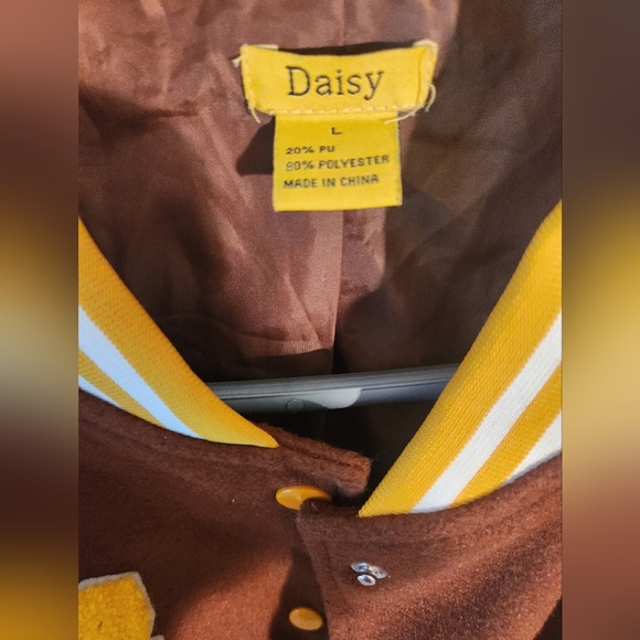 Daisy baseball varsity jacket size Large - Picture 2 of 4